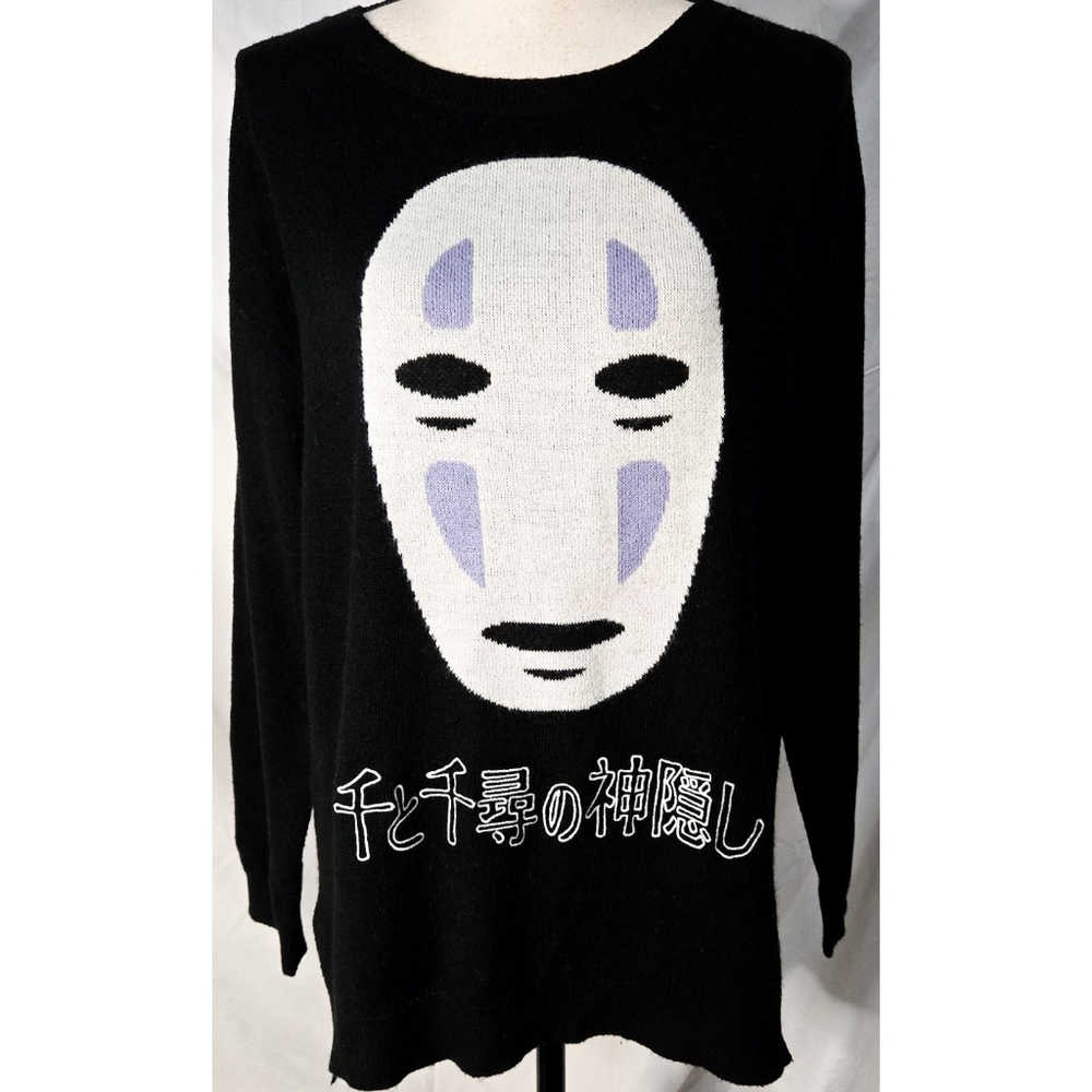 Her Universe Spirited Away No Face Knit Sweater Size M